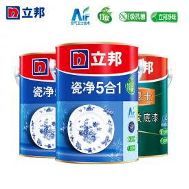 立邦漆 竹炭瓷净净味五合一内墙乳胶漆套装